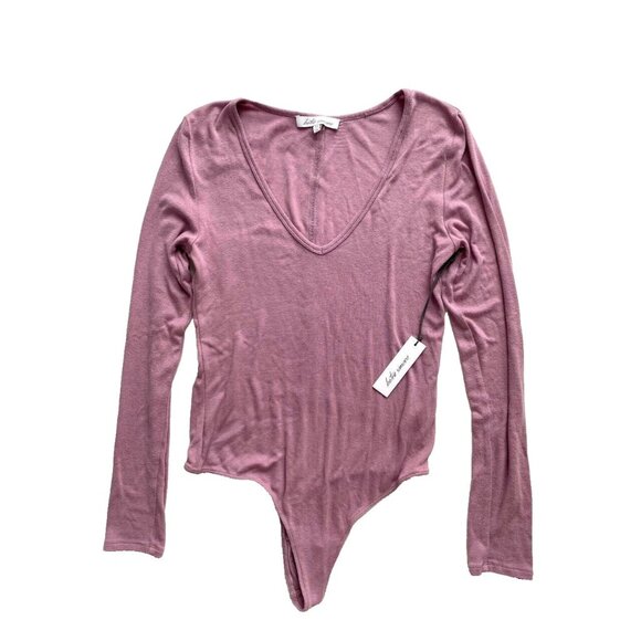 *** Betro Simone V-Neck Bodysuit Faded Purple ( M ) - Picture 1 of 3